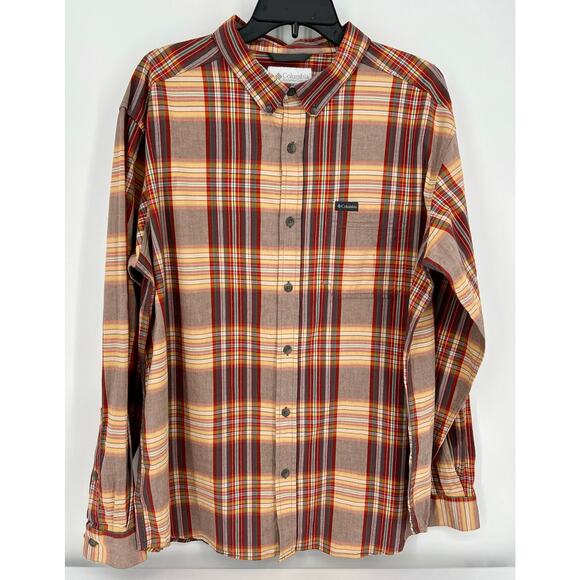 Columbia Men's Plaid Long Sleeve Button-Up Shirt XL - Picture 1 of 6